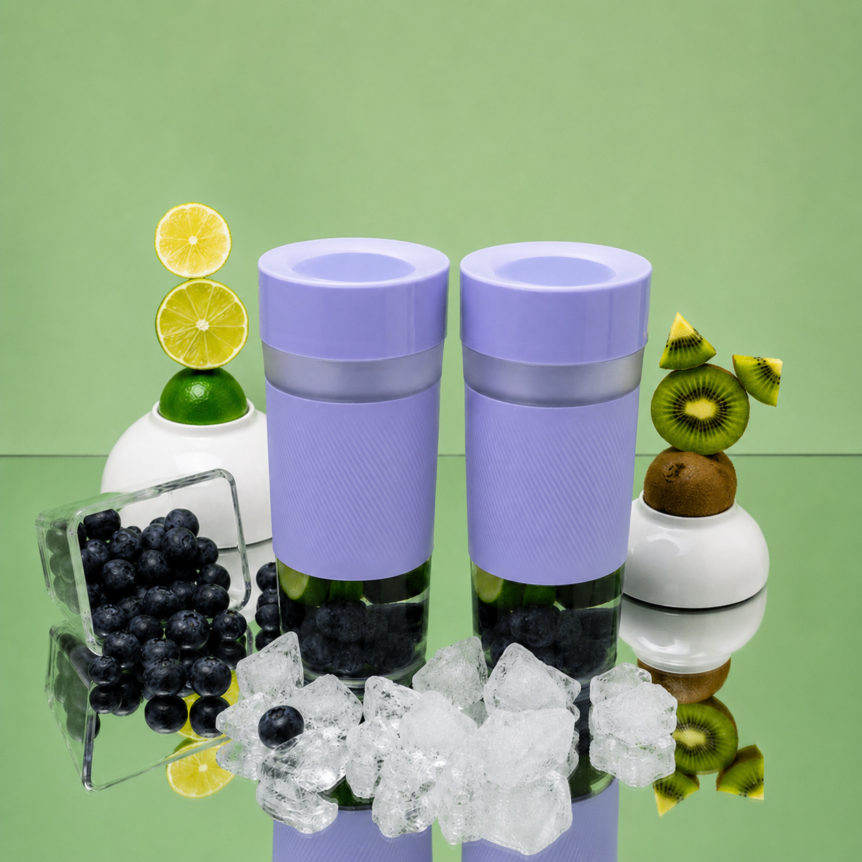 Crushgo Duo-Set Purple – 2× Power Akku-Mixer